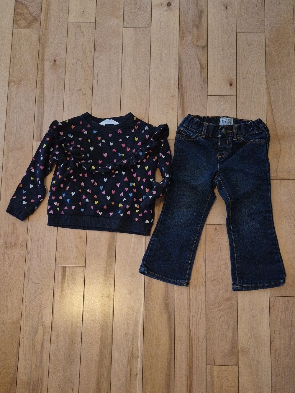 Gitls Size 2 H&M Sweater & The Children's Place Jeans